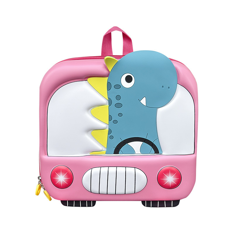 Jardín de infantes bebé mochila de huevo ligera, mochila para niños y niñas, dibujos animados, mochila para niños, dinosaurios, moda