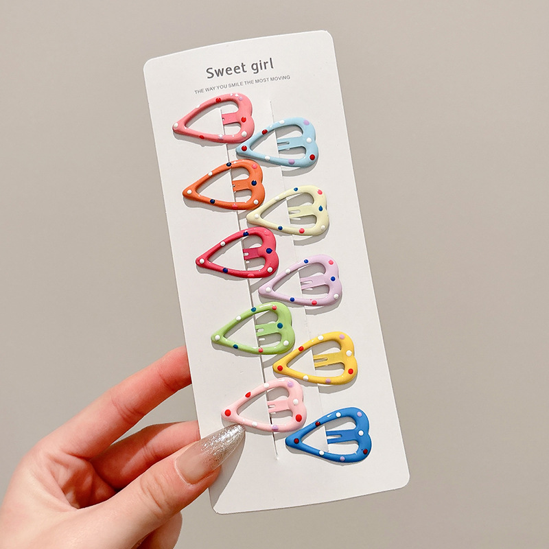 Horquilla de estrella de color dopamina 2025 nueva horquilla de gota de agua de nube para niños flequillo lateral bb clip tocado