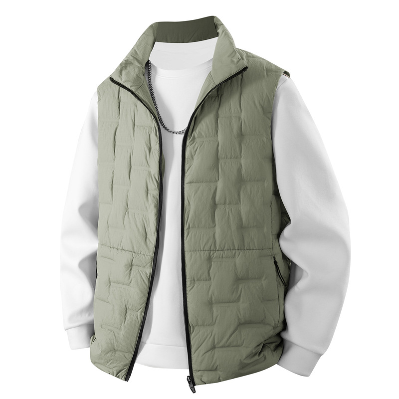 New 90 White Duck down Men's Large Size Winter Warm down Vest Jacket Stand Collar down Vest New 90 White Duck down Men's Large Size Winter Warm down Vest Jacket Stand Collar down Vest
