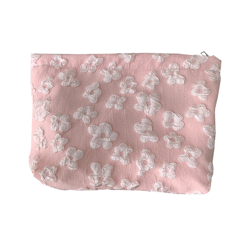Bolsa de cosméticos bolsa de almacenamiento de flores de alta calidad portátil de gran capacidad para mujeres Internet celebridad ins estilo bolsa de almacenamiento bolsa de lavado