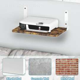 实木电视机顶盒置物架墙上挂壁式投影仪支架床头客厅路由器收纳架