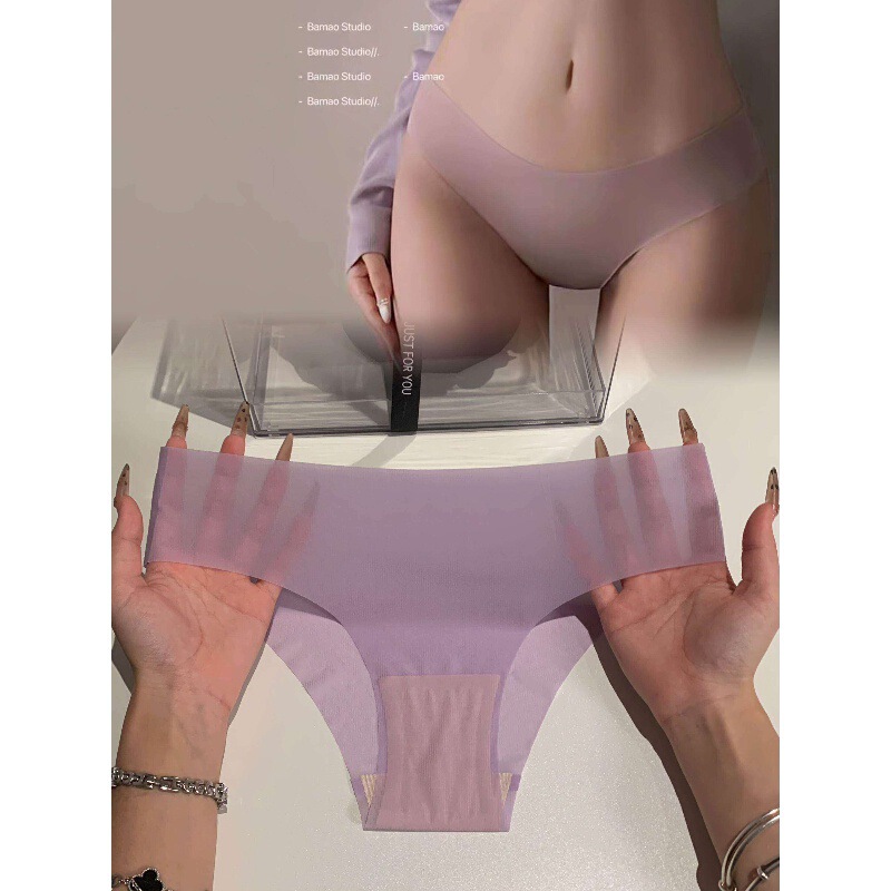 No Matter How Many Times You Wear It, This Is the Most Seamless One~ Yoga Sports Sexy One-Piece Ice Silk Nude-Feel Low-Waist Panties