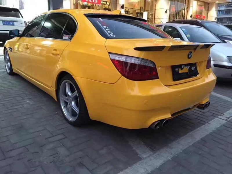 Suitable for 04-10 Bmw 5 Series Modified M5 Large Surround 1m Front and Rear Bumpers, Side Skirts, Center Grille, Rear Wing E60 Kit