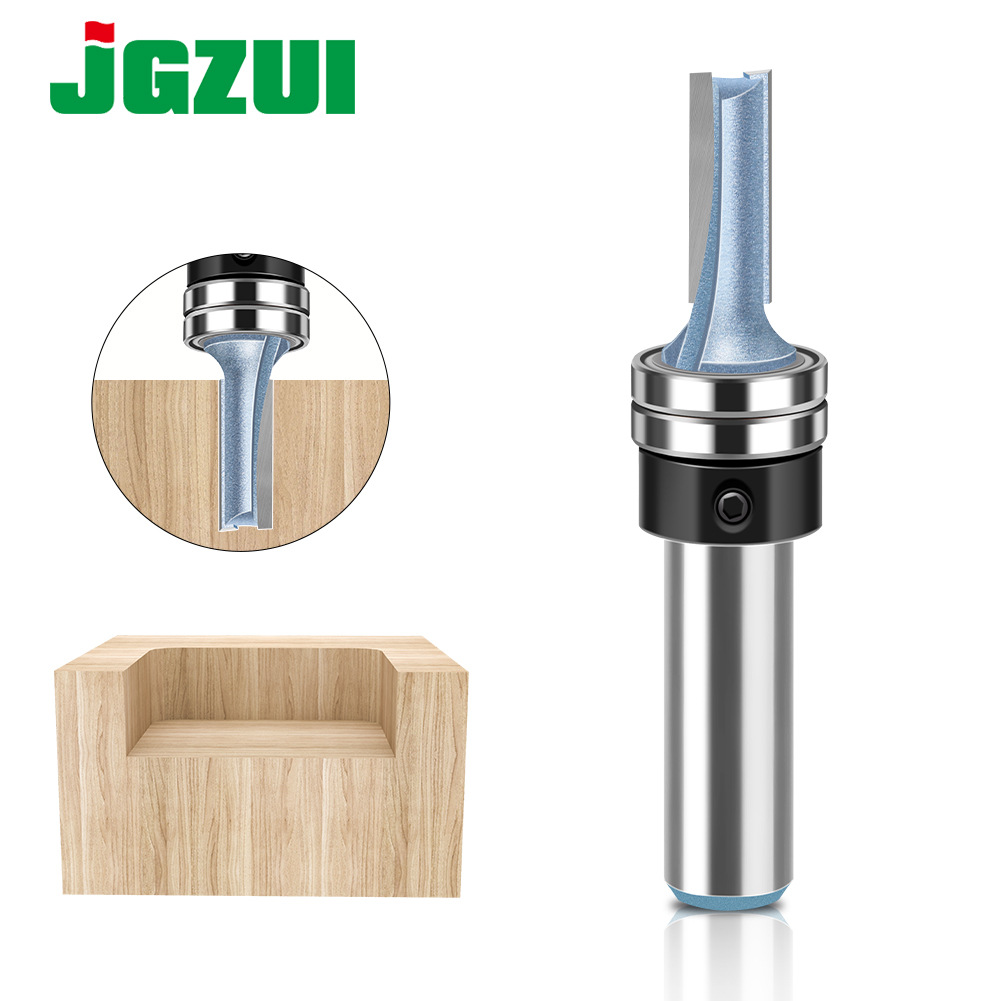 木工双轴承裁口刀修边刀开槽刀拉槽带轴承镂铣刀电木铣刀铣刀工具