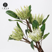 工厂直销 植绒大帝王花仿真花假花造景 婚庆花艺家居设计插花配材