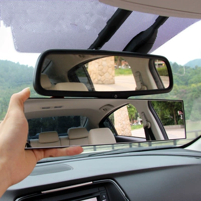 Field of View, Anti-Glare Flat – Large field of view rear view auxiliary mirror