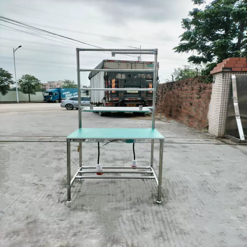 厂家定制线棒检验台 多种规格精益管工作桌 防静电精益桌生产线