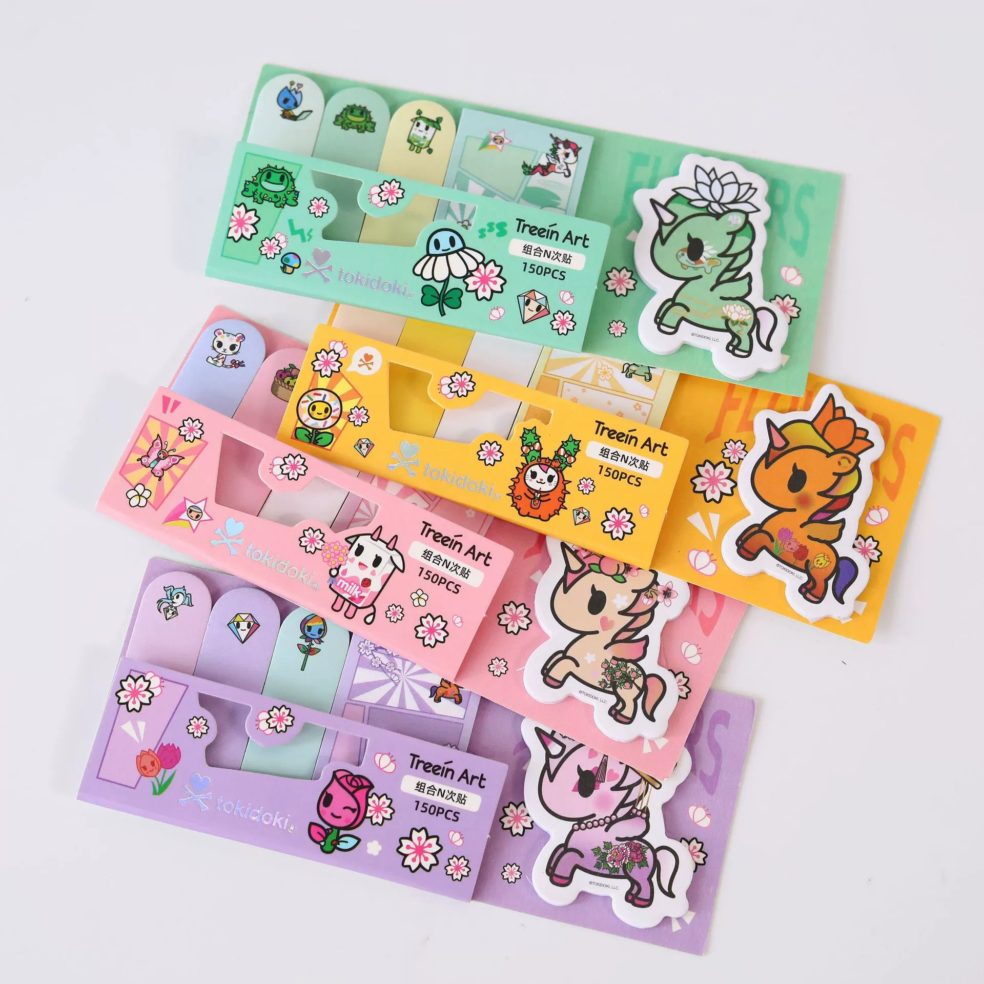 Китайский Фанг Tokidoki Цветочный мир Комбинация синдром N раз паста для наклеек с изображениями мультфильмов удобство 60 пачек/коробок