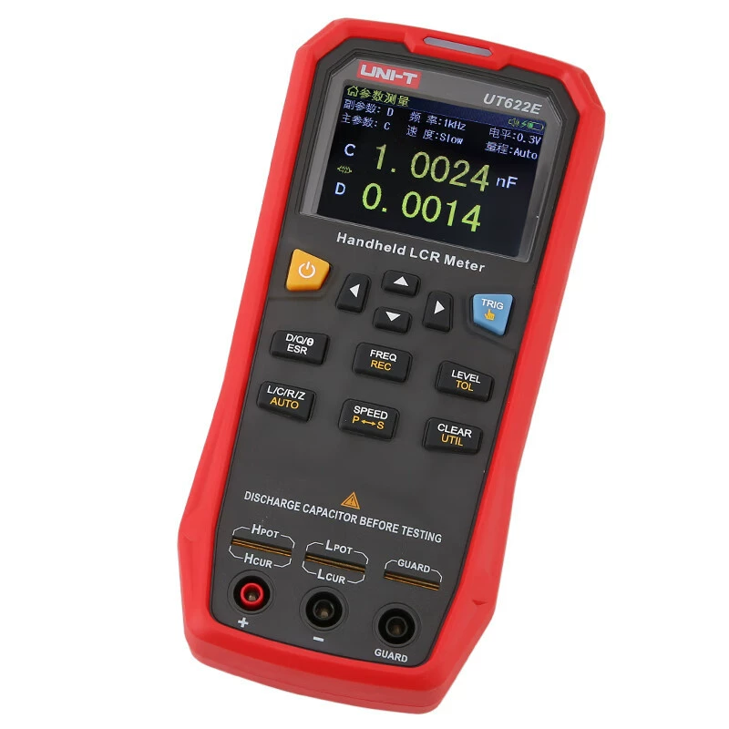 UNI-T UT622A LCR цифровой мостовой портативный высокоточный измеритель емкости, индуктивности и сопротивления