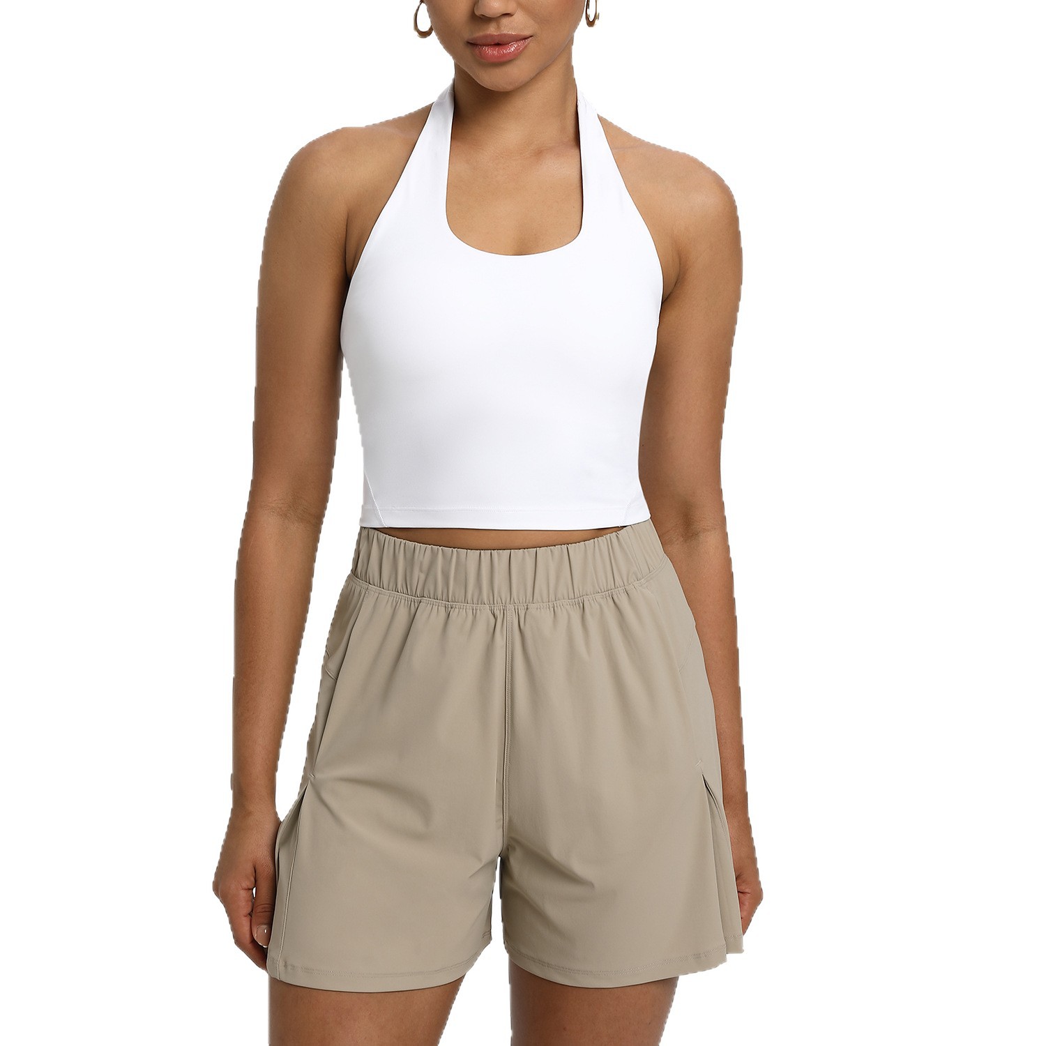 Athena Lulu Women's Sports Bra Nlllt All-In-One Halter Bra Sports Quick-Drying Yoga Vest