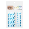 Drop-shaped, blue