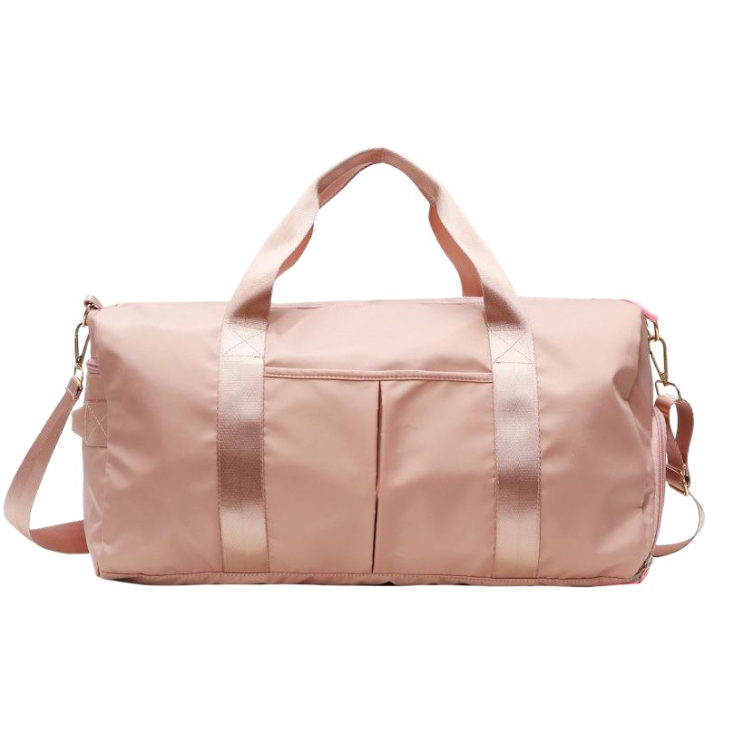 Estilo coreano Rosa bolsa de fitness moda de corta distancia bolsa de viaje portátil de gran capacidad impermeable bolsa de equipaje