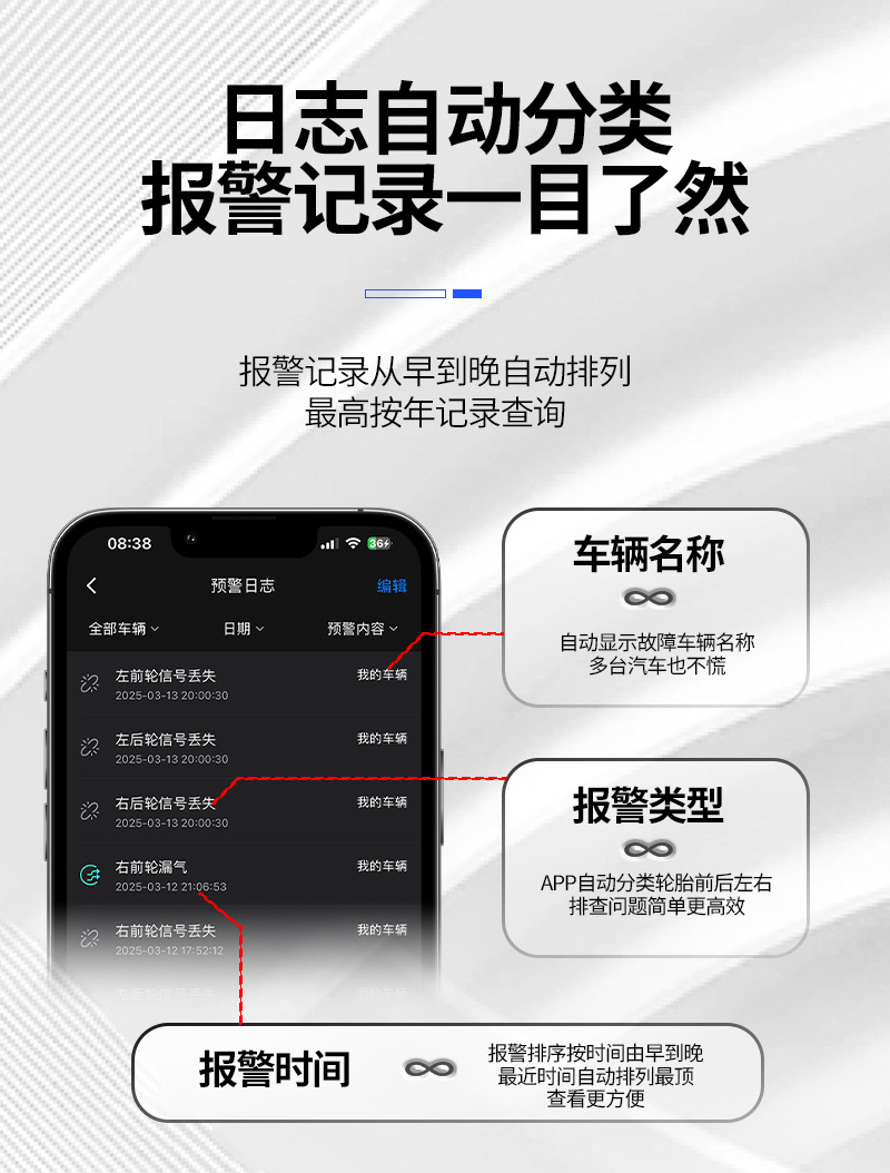 Car Bluetooth Tire Pressure Monitor Mobile Phone Wireless Bluetooth Locomotive Electric Vehicle External Sensor Tire Detector