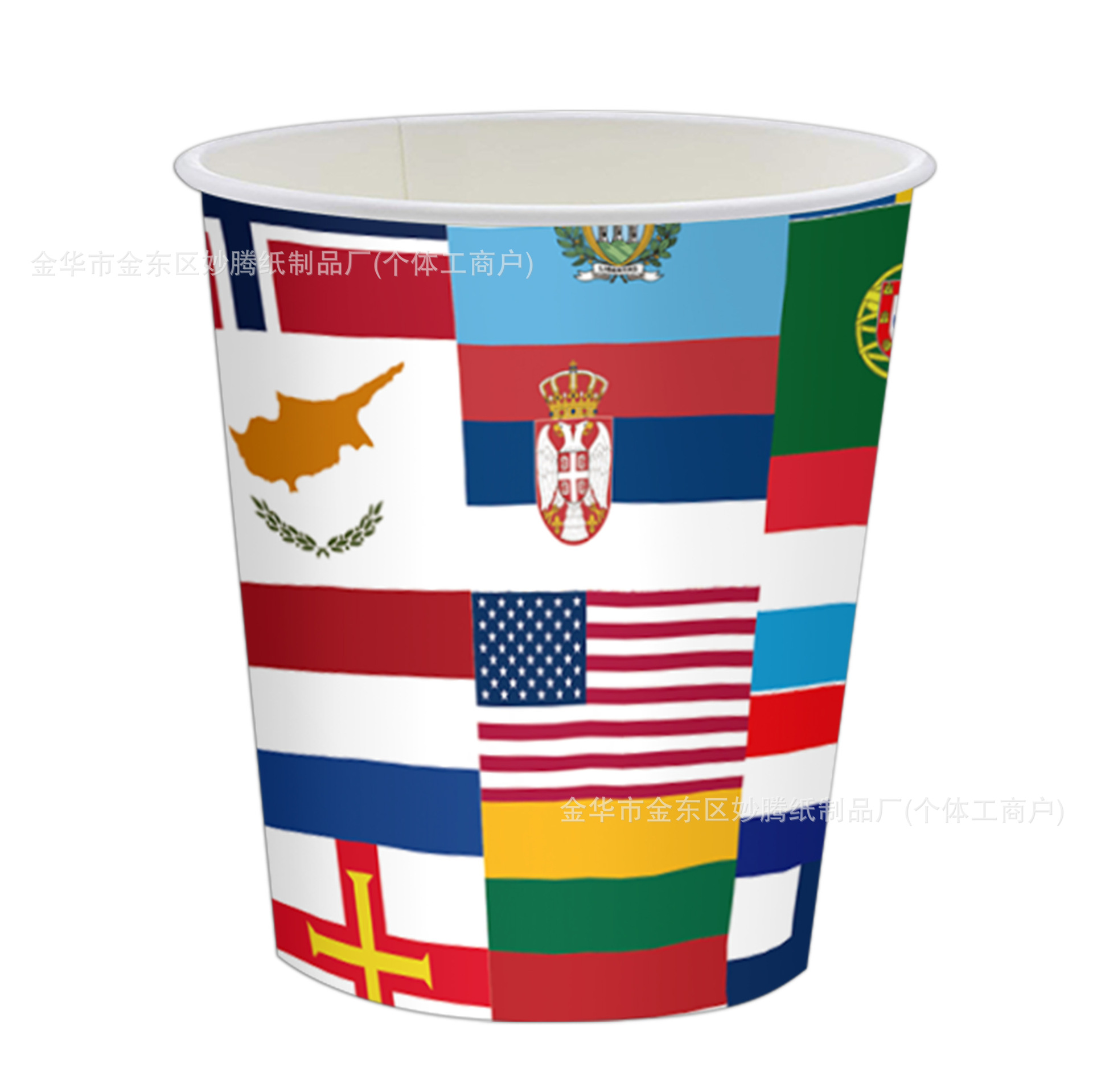 Nuevo cross-border bandeja del mundo tema de la mesa de fiesta familiar tazas de papel toallas de papel conjunto de bandeja de papel desechable