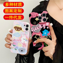 手机壳来图定制适用菲林软壳苹果跨境定做图液态硅胶镭射一件代发