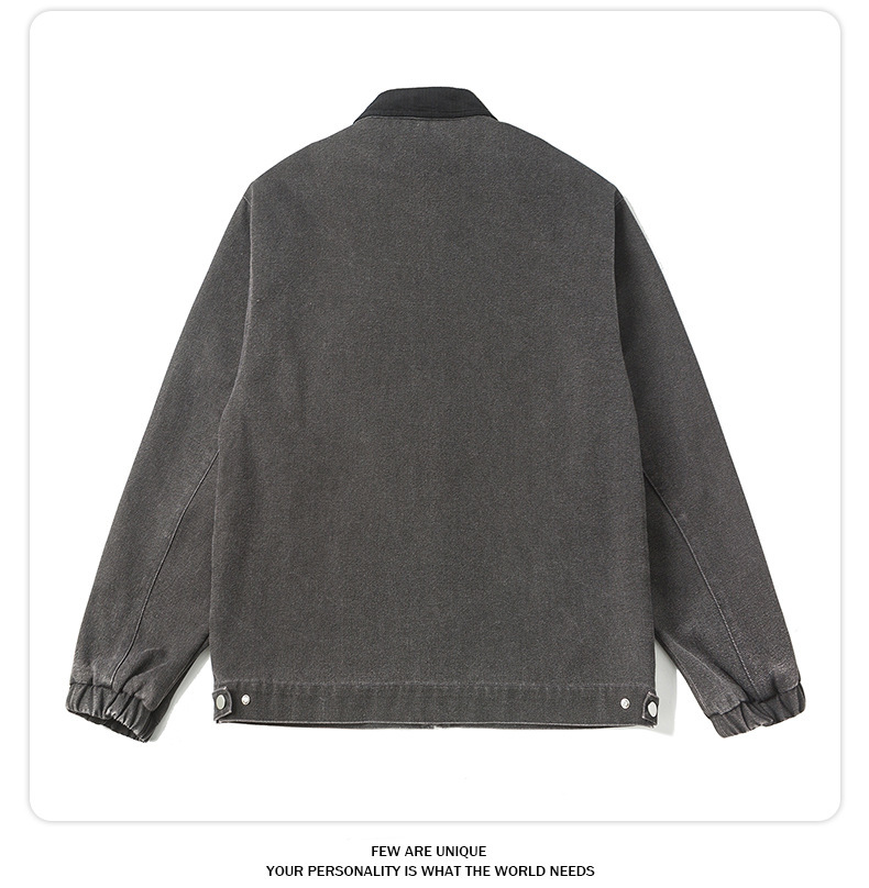 Retro Denim Jacket For Men And Women Versatile Casual Style_voghion.com