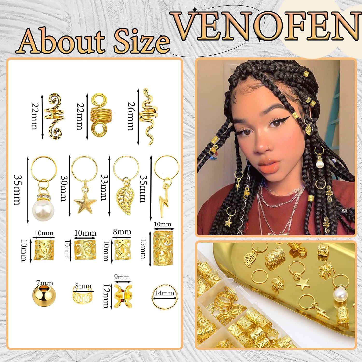 217 accesorios de joyería de explosión de Amazon accesorios de metal trenzados pelucas accesorios de cabello abertura abrazadera de cabello