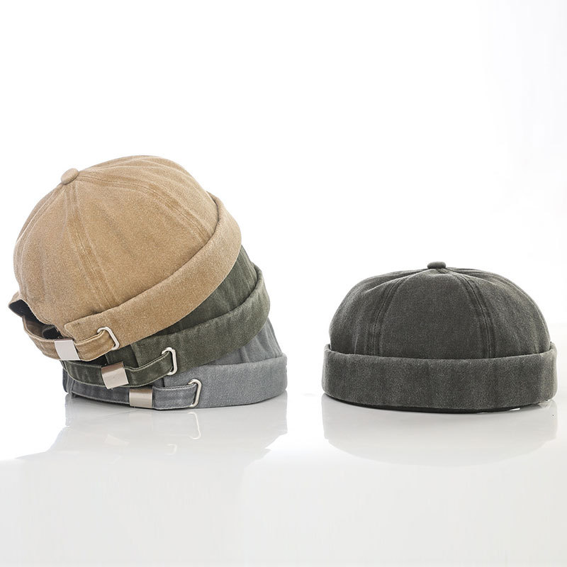 Washed and aged landlord hat