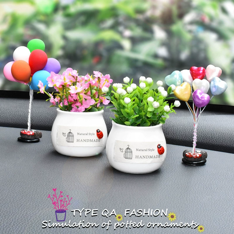 Креативные Автомобильные украшения для растений в горшках моделирование благоприятных фруктовых растений украшения интерьера автокресла Тип ароматерапия легкий аромат