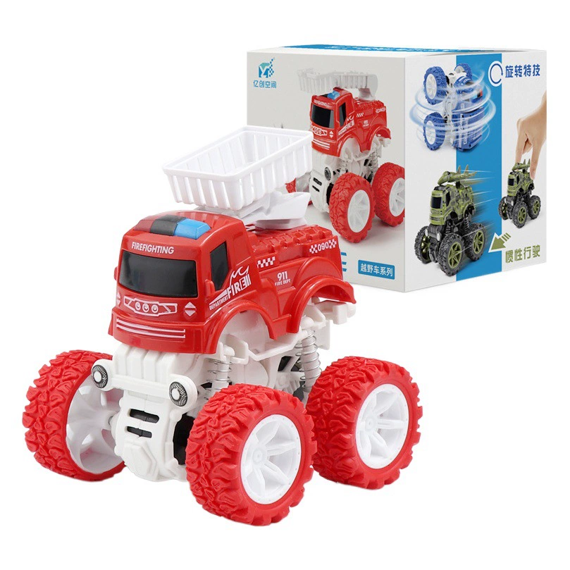 Shake The Sound Explosion Net Красный детский игрушечный Мальчик Огонь Беговая инерционная Инженерная машина ночной рыночный ларек маленькие игрушки оптом