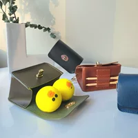 Японская и корейская самая продаваемая кожаная сумка для гольфа, сумка для хранения мячей для гольфа на открытом воздухе, портативный чехол для шипов для гольфа на талии