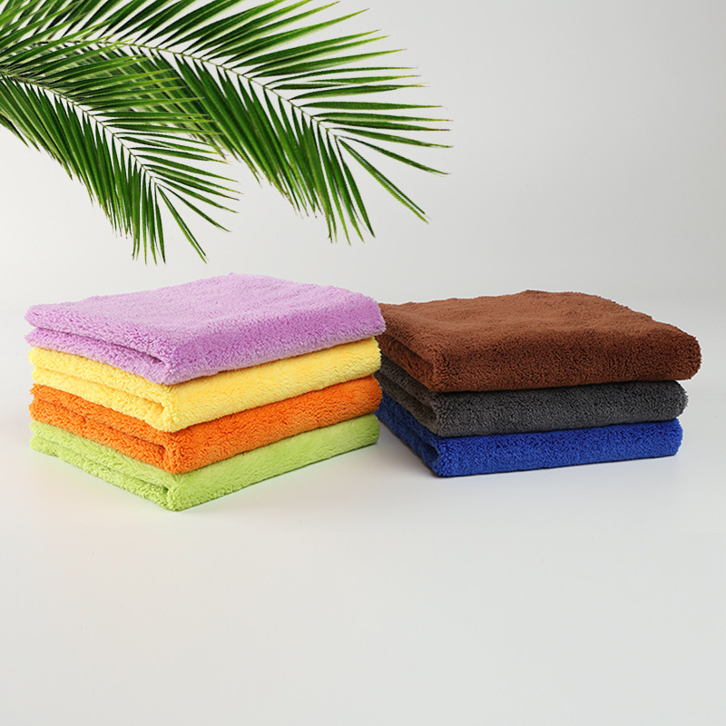 Gaomi Shuangshan Cutting Edge Car Polishing Waxing Water Absorbent Car Washing Rainbow Towel