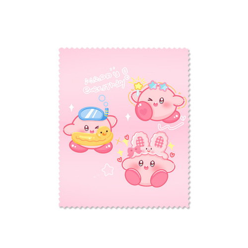 Glasses cloth cartoon cute glasses lens cleaning cloth for boys and girls multifunctional mobile phone screen camera lens wiping cloth