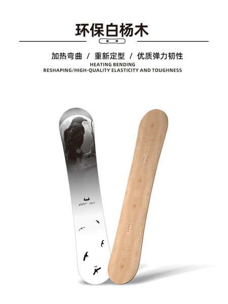 Professional ski board for adults carbon fibre