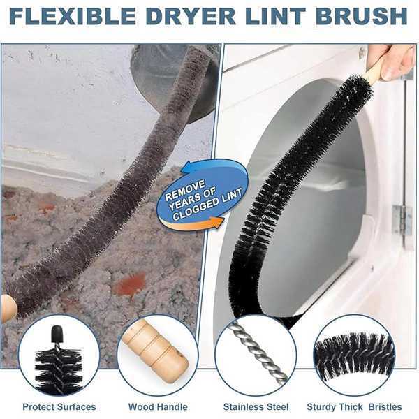 2 sets Color: As shown in the picture Material: PVC Dryer vent cleaning kit, universal for dryers 2 sets Color: As shown in the picture Material: PVC Dryer vent cleaning kit, universal for dryers
