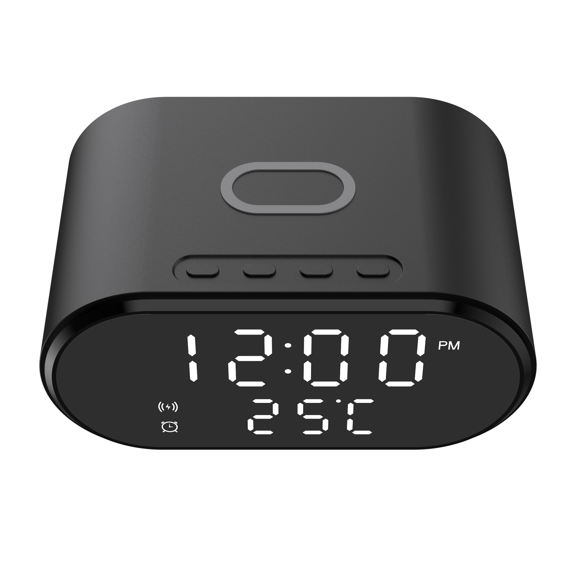 Comercio electrónico, reloj de venta caliente, Banco de energía inalámbrico, cargador de teléfono móvil, pequeño regalo creativo, pantalla digital de temperatura, carga de flash