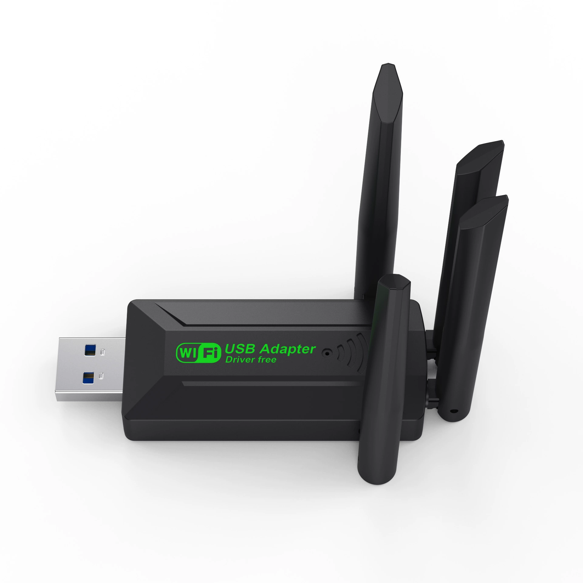 Сетевой беспроводной сетевой адаптер USB без драйверов 1300 Мбит/с, двойной диапазон, Gigabit, для настольного компьютера и ноутбука