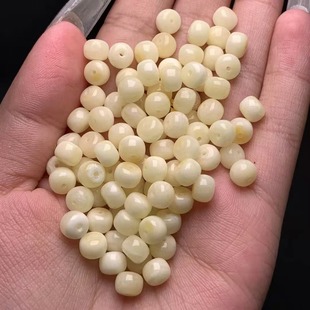 Natural beeswax porcelain white nectar old loose beads full of wax shape full casual matching DIY Wen play accessories