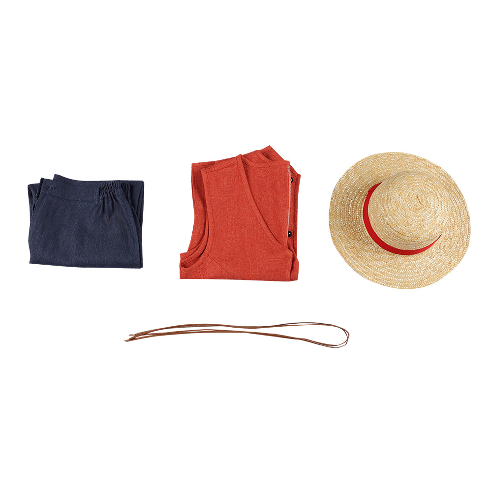 Rey del mar luffy vida real película traje de una pieza y el país cos traje Halloween Cosplay rendimiento