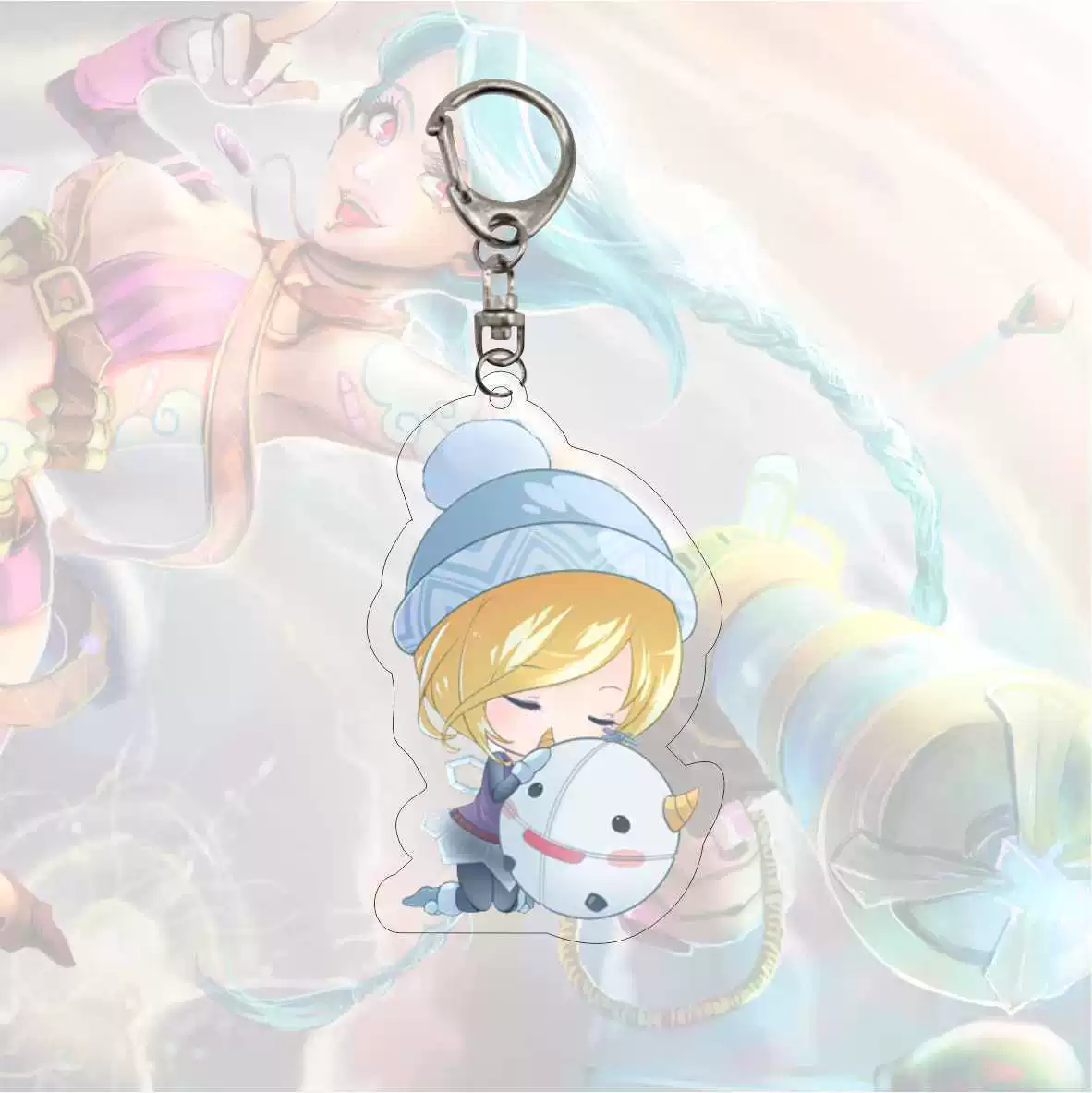 Пластиковый брелок для игр Mezzanine League of Legends: Люлу Ся Луо Айке Джинкс, карточка LOL, подвеска в виде комикса