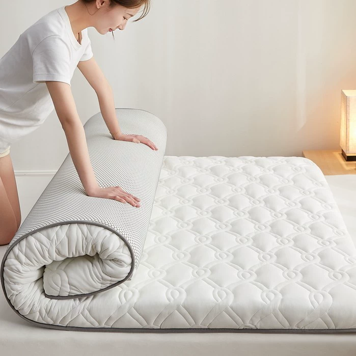 Новый трикотажный хлопковый латексный матрас, нескользящий матрас, односторонний дышащий жесткий хлопок, дышащий матрас 6cm оптом.