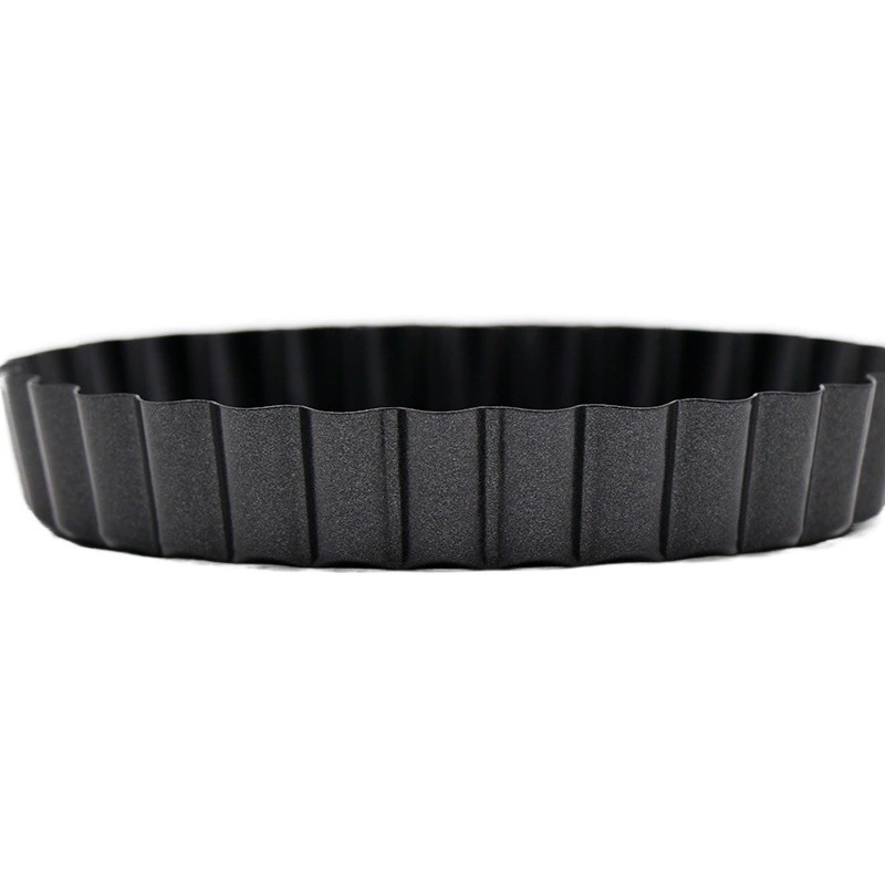 Трансграничная поставка мини-торта формы хризантемы фруктовые формы пирога черный 4-дюймовый круглый антипригарный диск с яичным пирогом