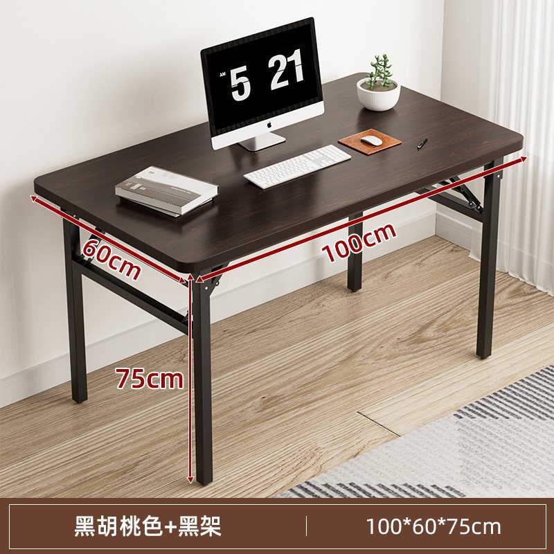 Mesa de escritorio plegable mesa de estudio de escritorio de escritorio de estudiantes de oficina en el hogar tabla pequeña tabla rectangular alquiler simple