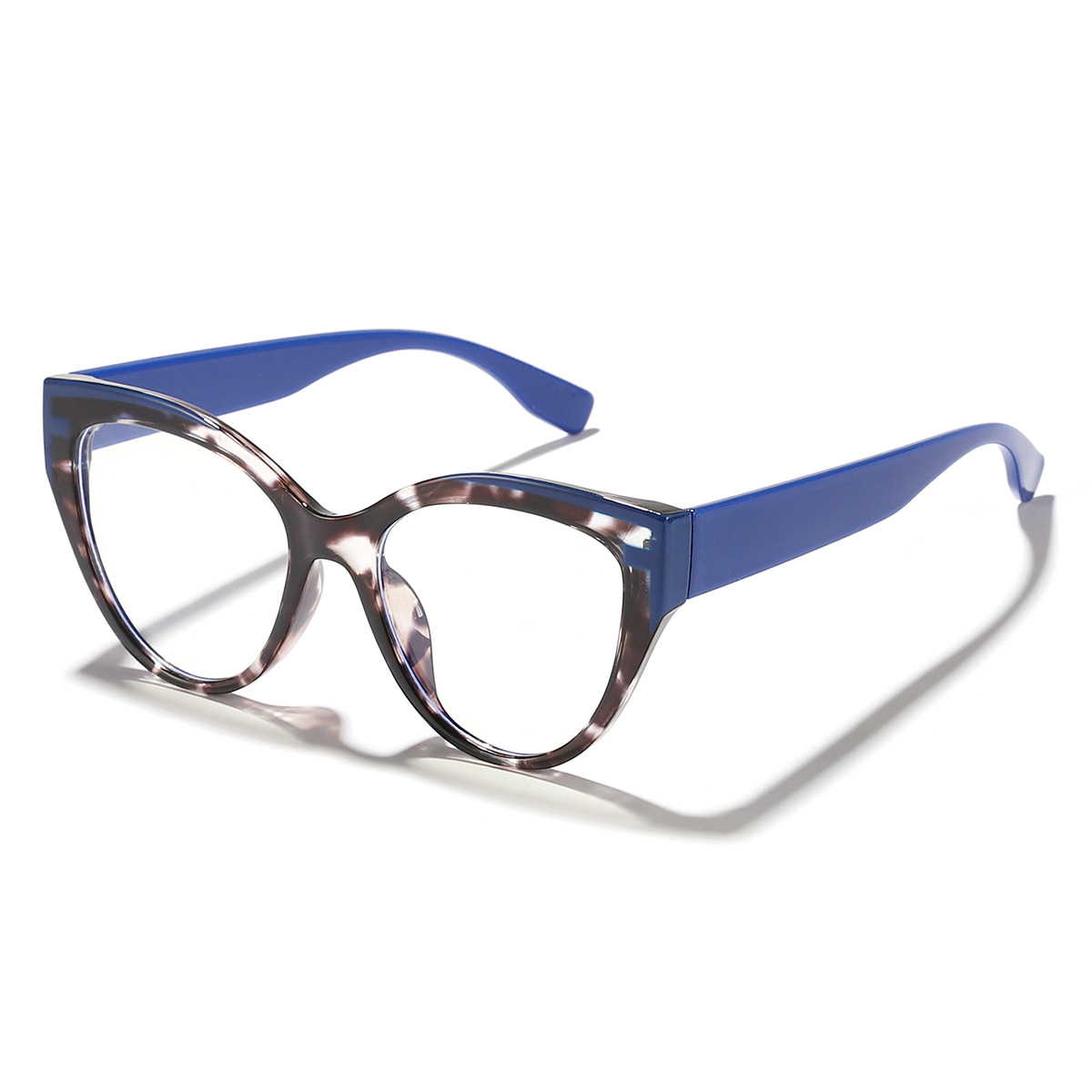 2024 nuevas gafas de sol de color de contraste bohemio de ojo de gato al aire libre gafas anti-azul de moda de estilo americano