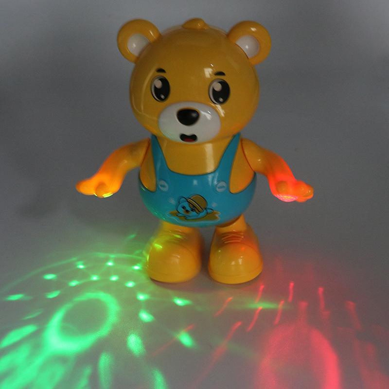 Nuevo baile eléctrico Oso de dibujos animados swing alrededor cantando bailando muñeca eléctrica bebé juguete para niños