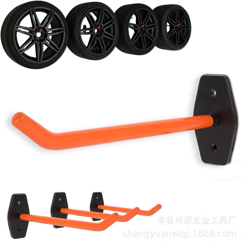 Garage hook heavy-duty wall-mounted tire wheel hub non-slip hanging heavy-duty bicycle ladder chair tool storage hook