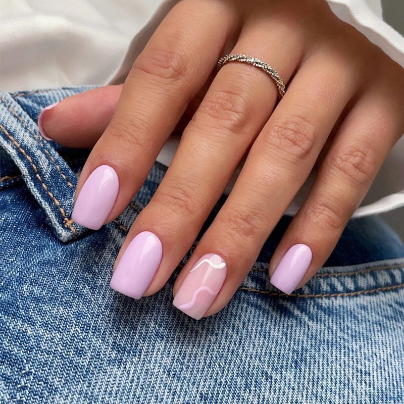 BZ1553 핑크 실크 스트립