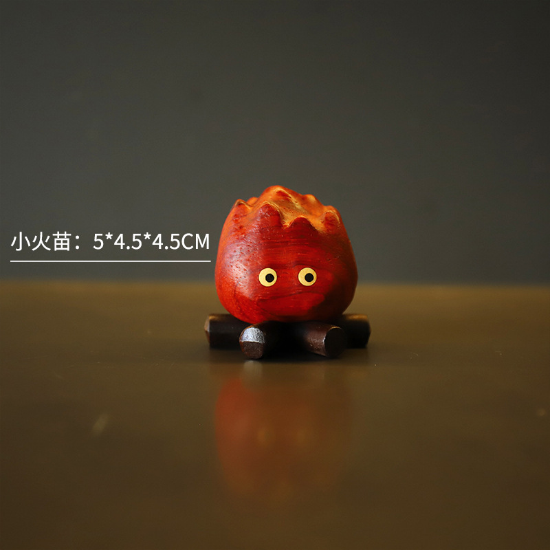 实木雕刻有钱花创意可爱治愈桌面车载摆件朋友闺蜜小礼物卡通礼品|undefined