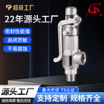 广易安全阀A27W-16R不锈钢微启弹簧泄压阀螺纹连接锅炉专用蒸汽阀