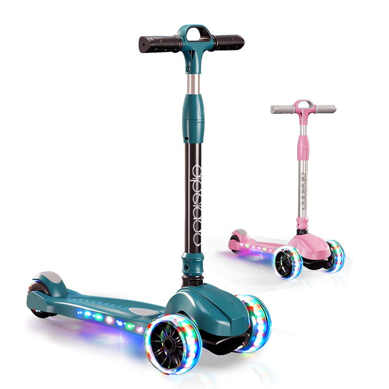 Scooter para niños 1 a 3 a 6 a 12 años plegable 10 a 15 niños, niñas, bebés, pedales para niños grandes