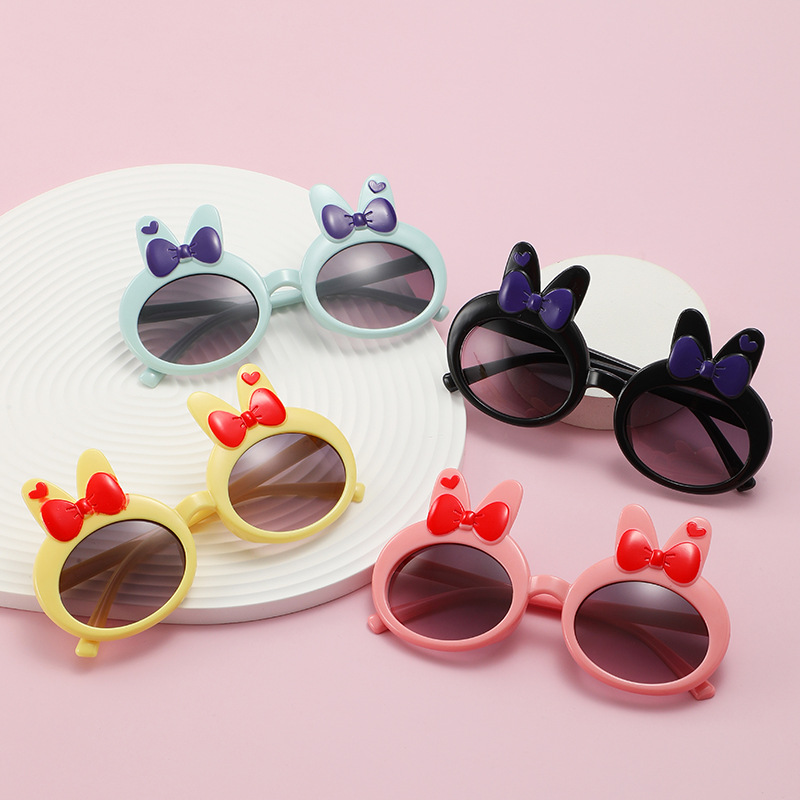 3081 children‘s rabbit ears bow sunglasses female new korean baby cute sunglasses fashion photo glasses