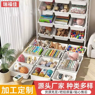 定制玩具收纳盒家用落地零食收纳架置物架厨房水果蔬菜储物架跨境