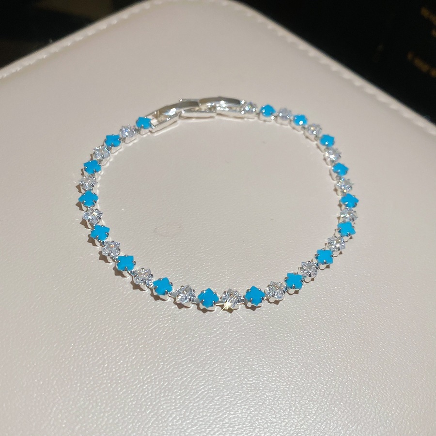 19 pulsera - plata - azul