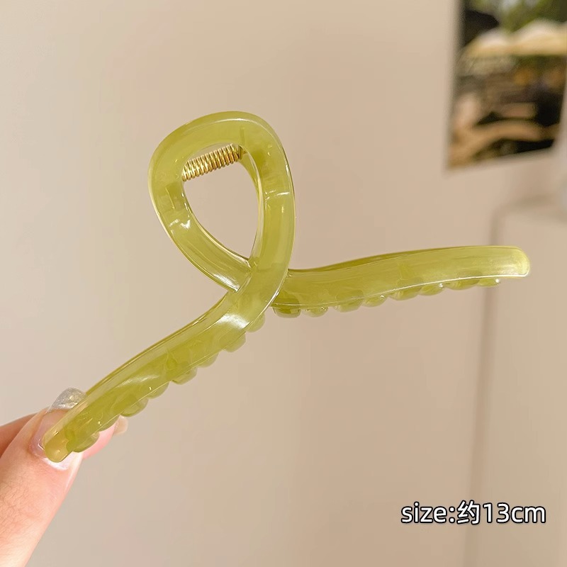 全扎发发夹女高级感精致抓夹后脑勺鲨鱼夹头饰韩国夹子超大号发饰|undefined