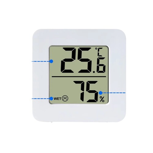 Mini thermometer and hygrometer indoor home electronic precision digital display thermometer crawling pet baby room large screen