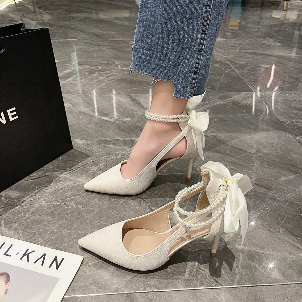 Elegante Spitze Stilettos Für Damen Für Sommer Und Herbst_voghion.com